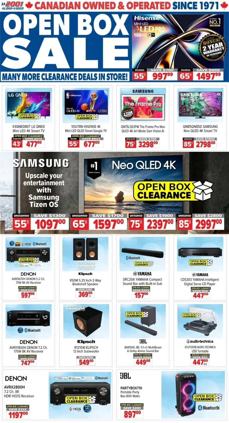 2001 audio video flyer