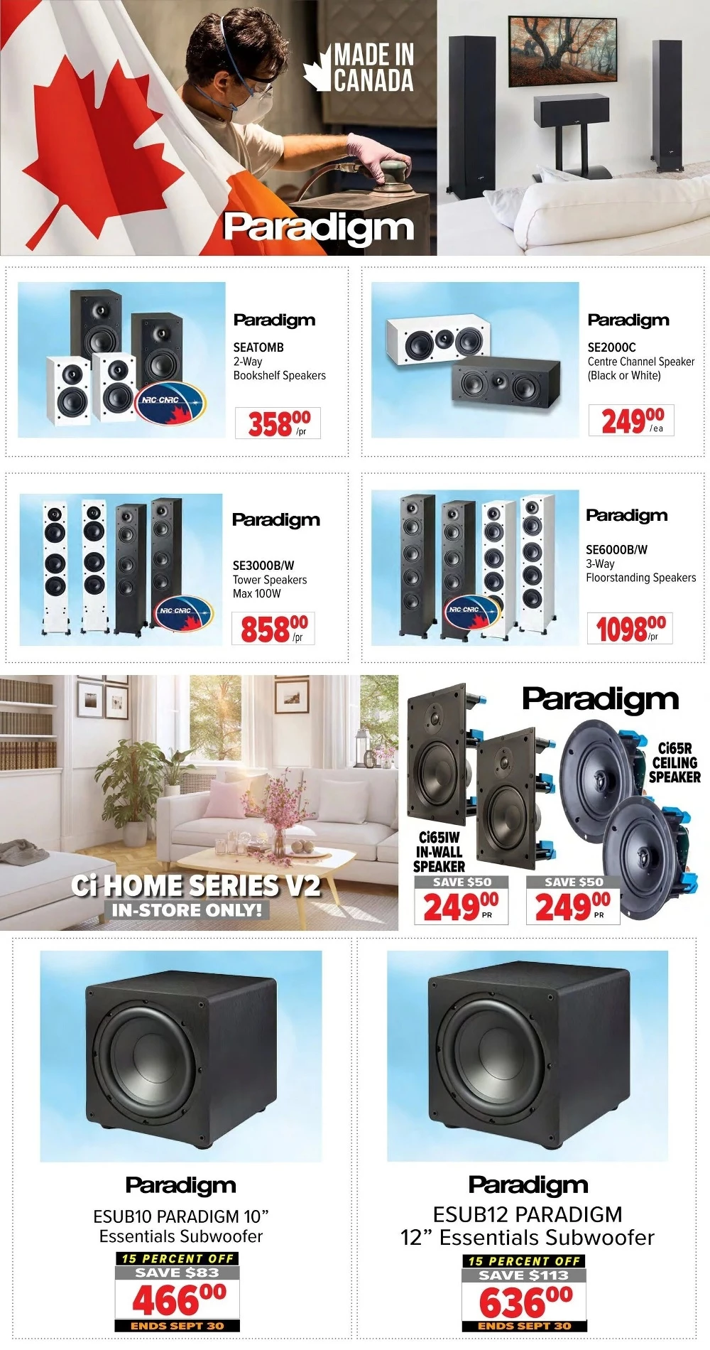 2001 audio video flyer september 26 october 2 12