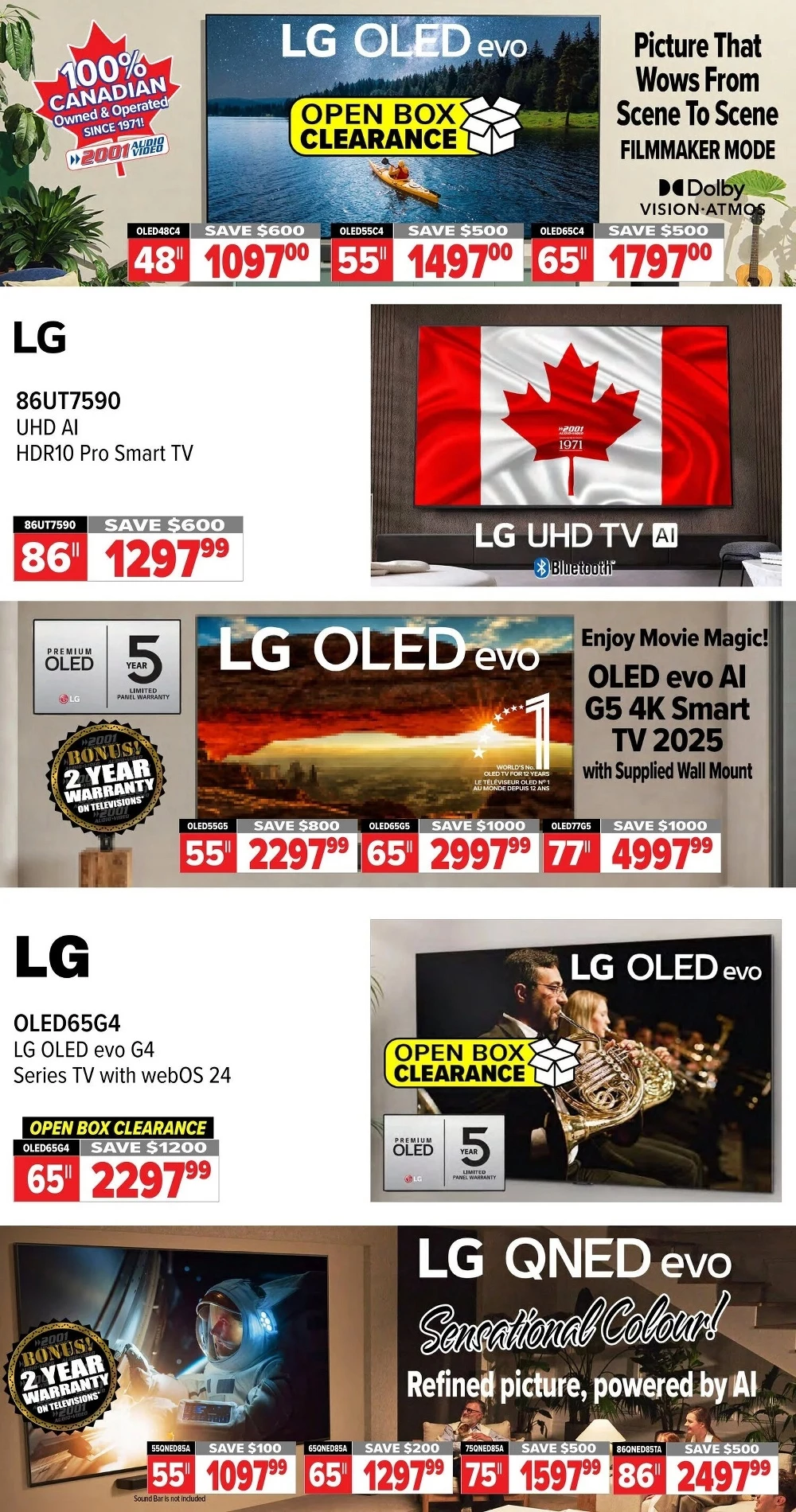 2001 audio video flyer september 26 october 2 8