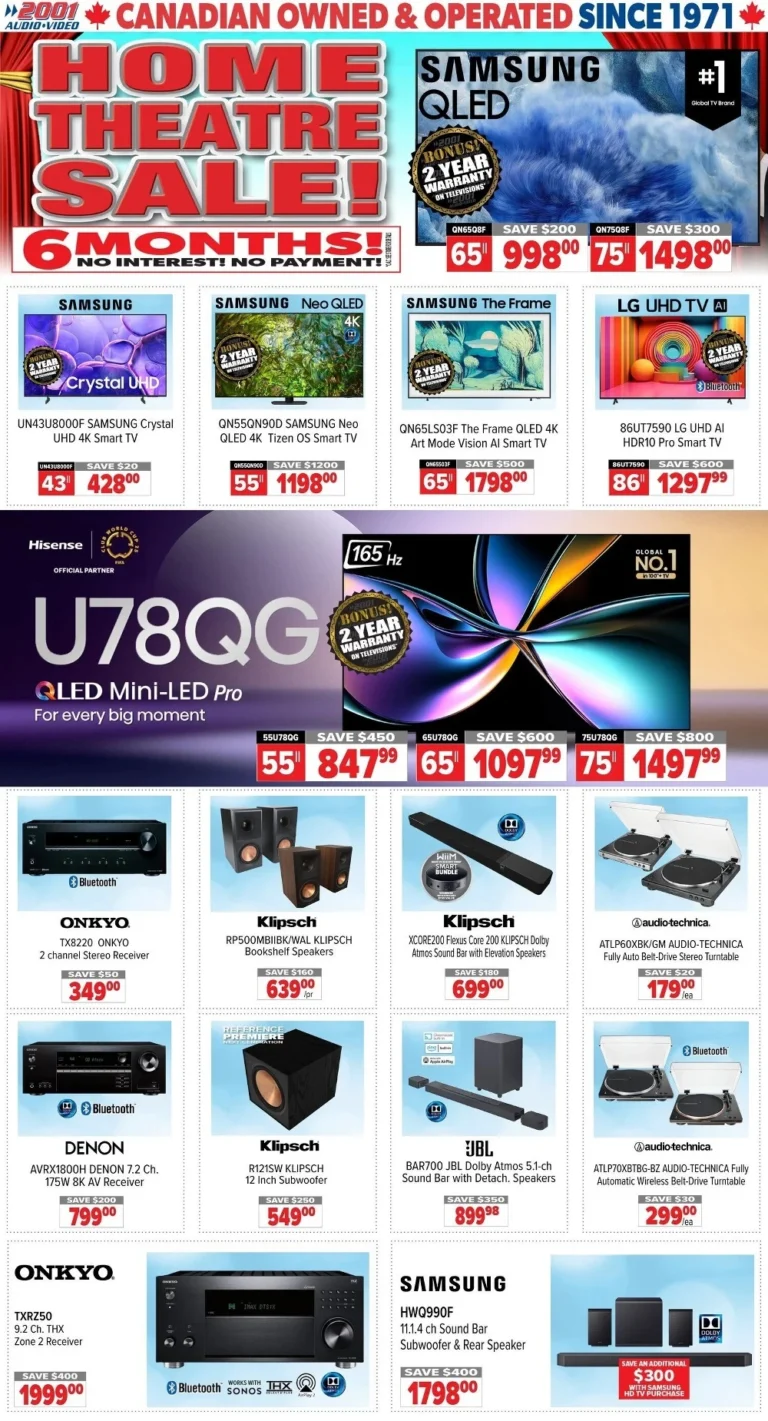 2001 audio video flyer