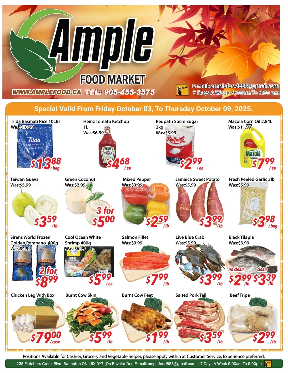ample flyer october 3 9 5