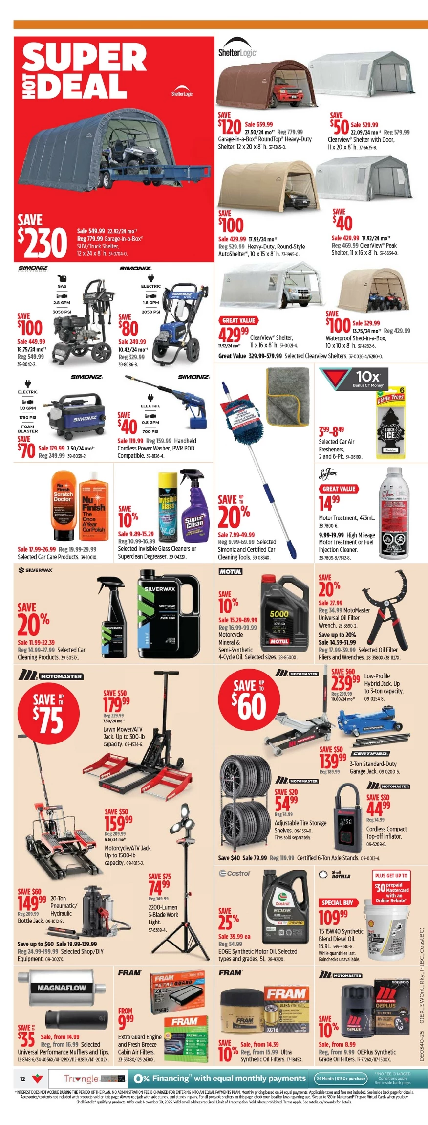 canadian tire flyer september 25 october 1 12