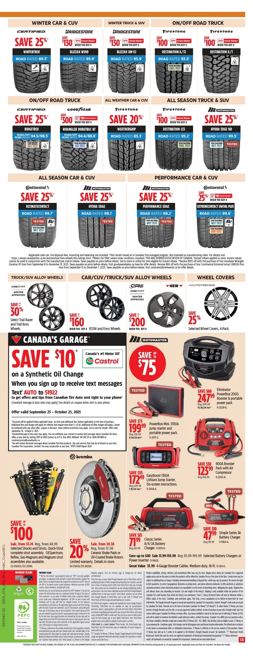 canadian tire flyer september 25 october 1 13