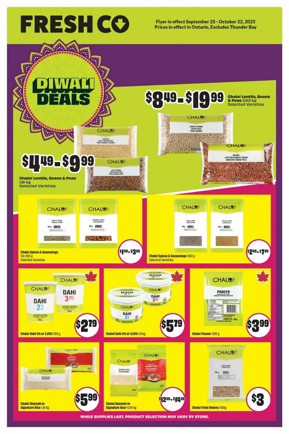 chalo freshco flyer september 25 october 1 10