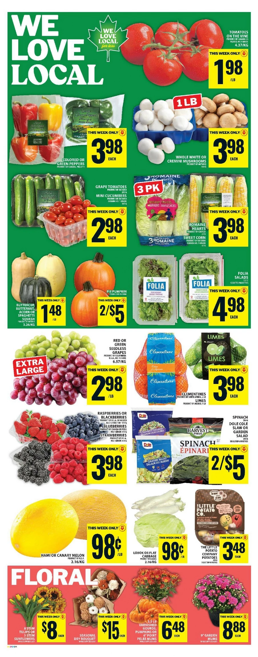 food basics flyer september 25 october 1 6