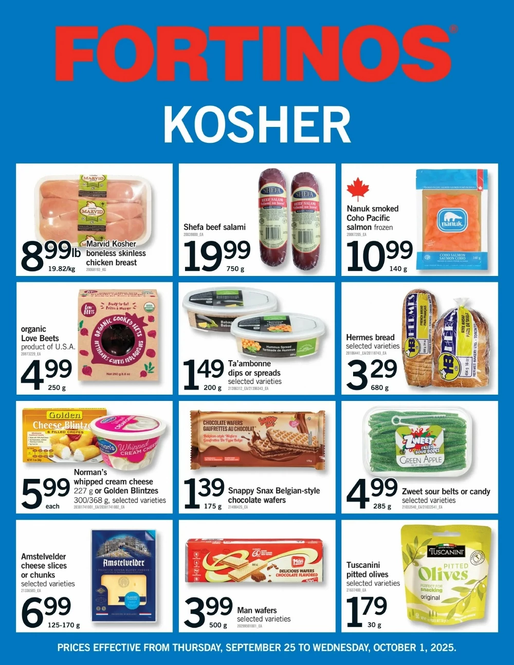 fortinos flyer september 25 october 1 25