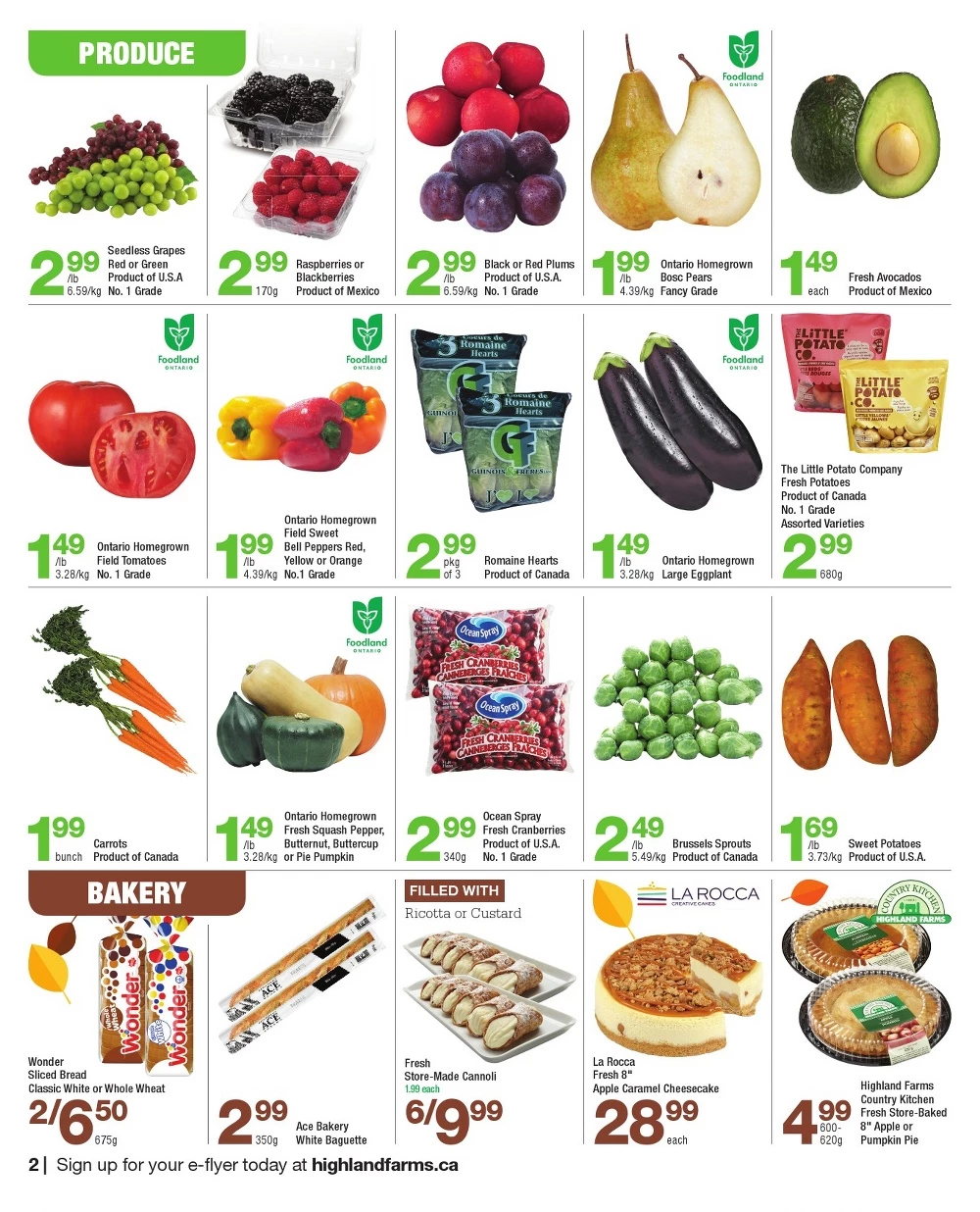 higland farms flyer october 2 15 2