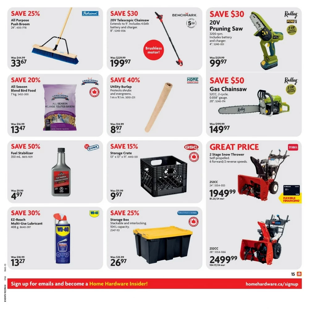home hardware flyer september 25 october 8 16