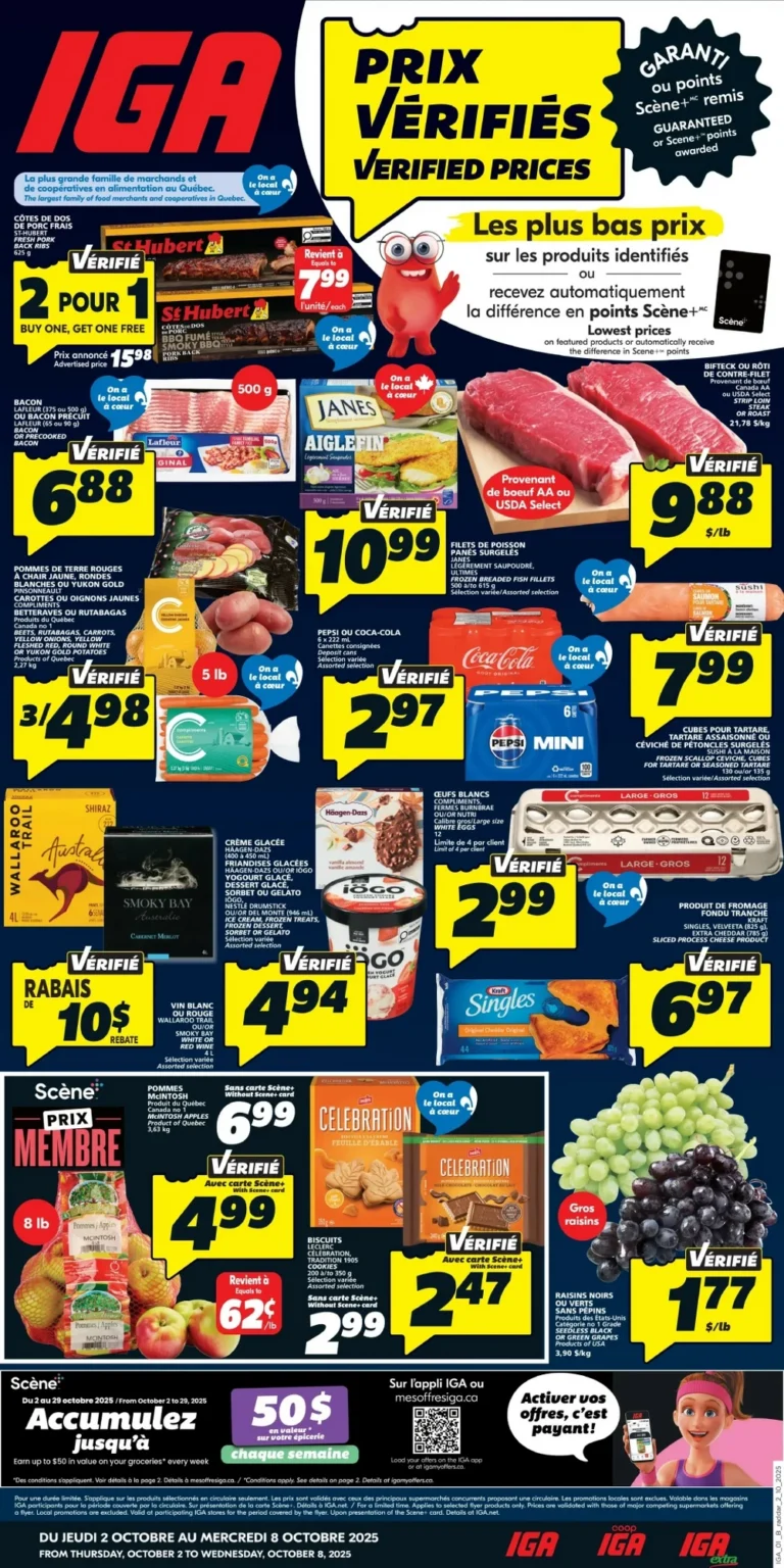 iga flyer, iga circulaire