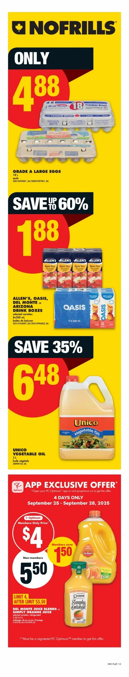 no frills flyer ont.