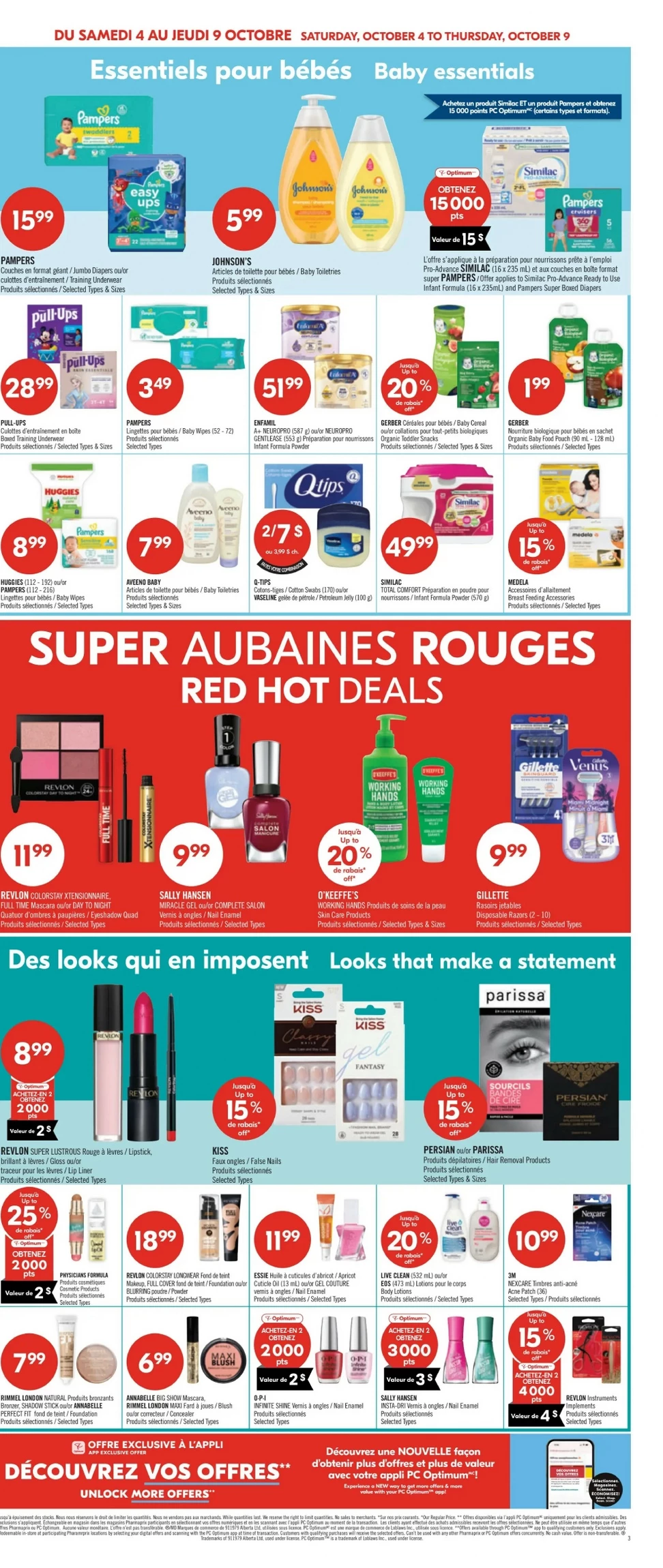 pharmaprix flyer october 4 9 16