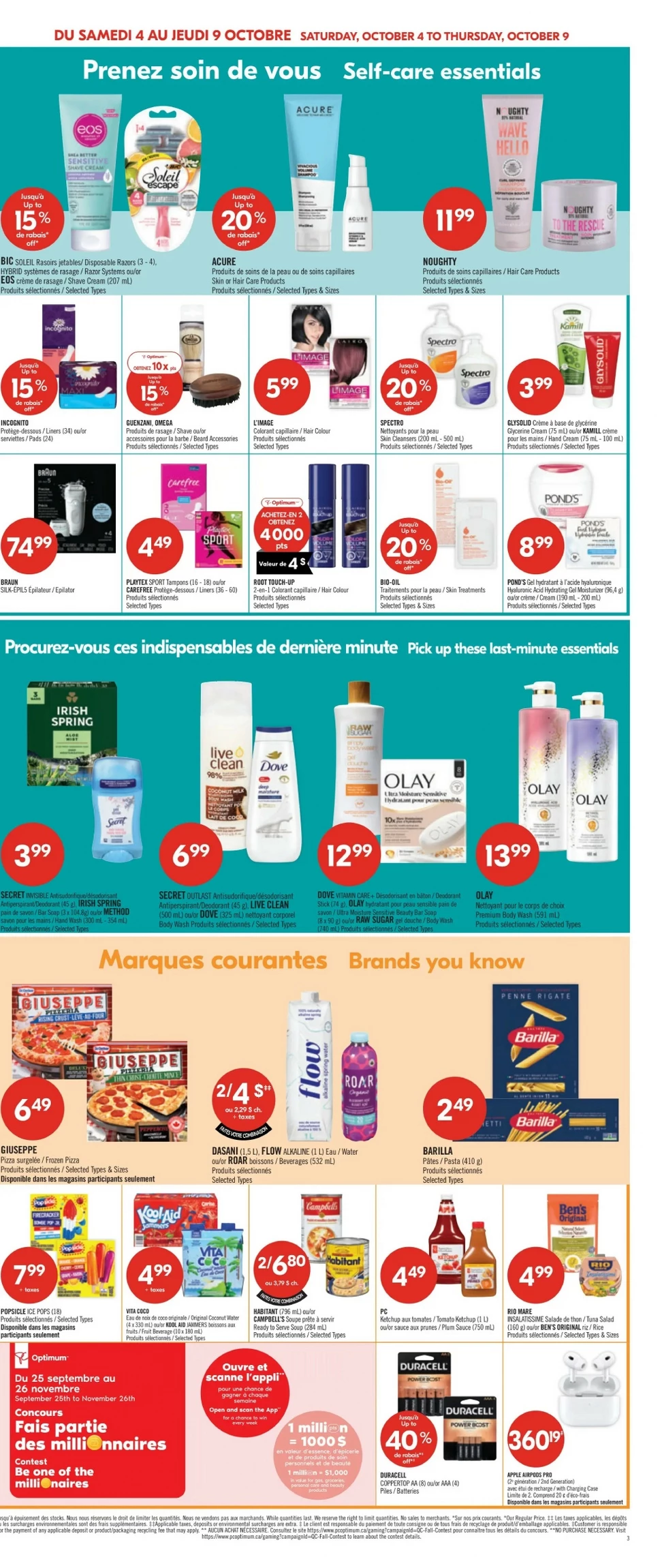 pharmaprix flyer october 4 9 21