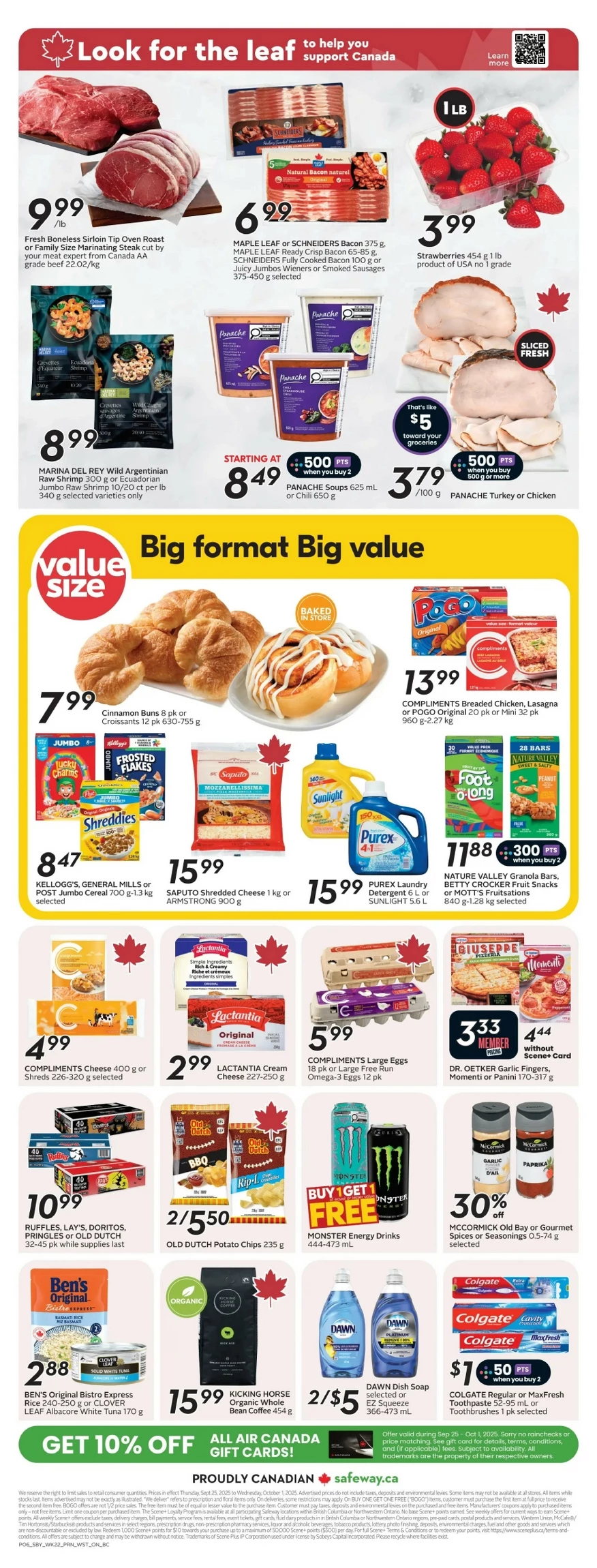 safeway flyer bc on september 25 october 1 4