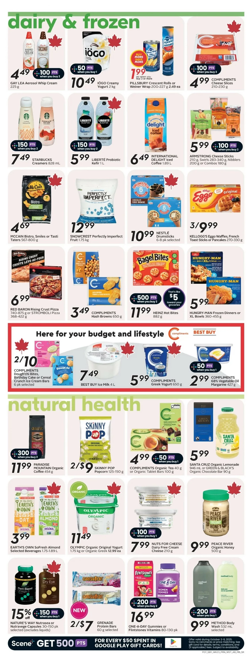 safeway sobeys flyer west october 2 8 11 7662