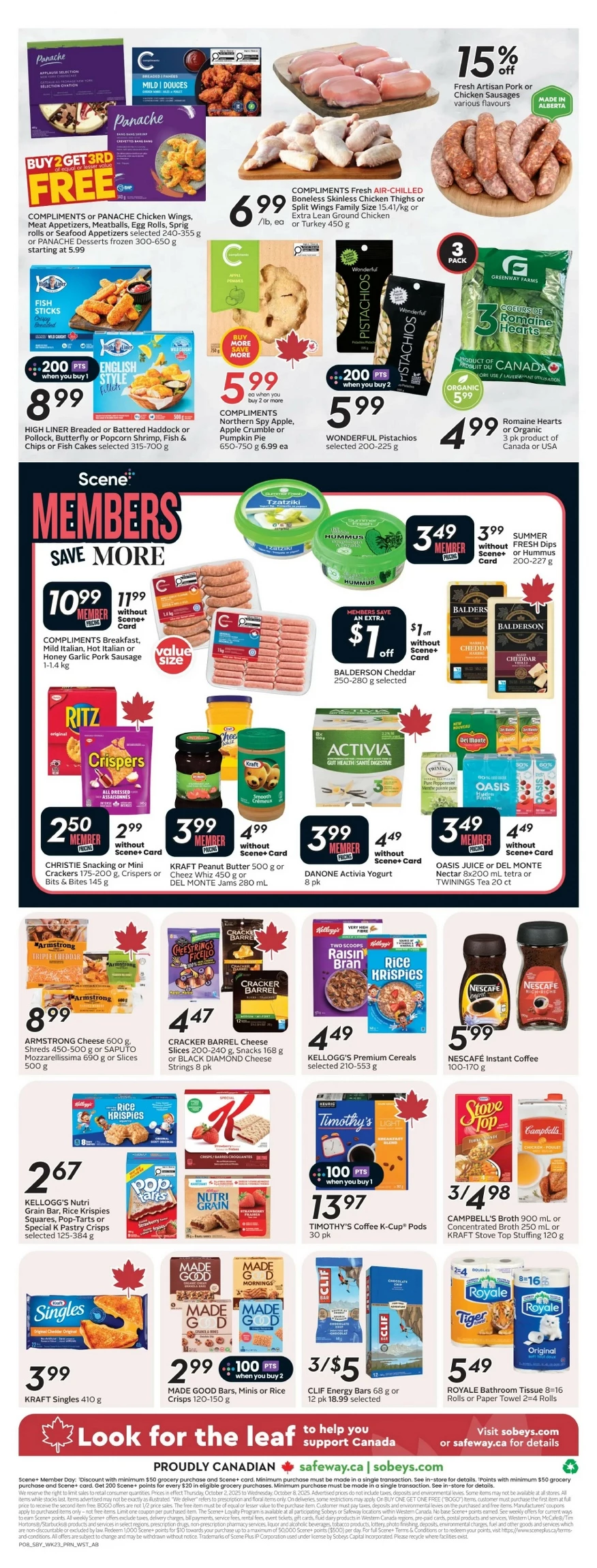 safeway sobeys flyer west october 2 8 4 4553