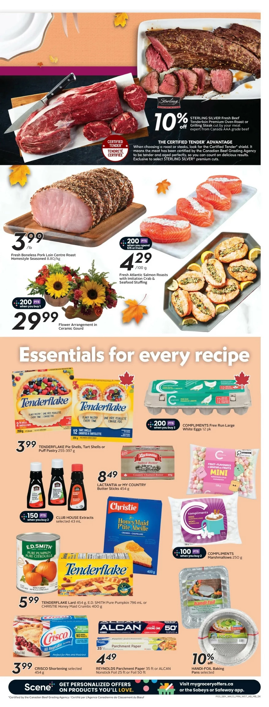 safeway sobeys flyer west october 2 8 6 9424