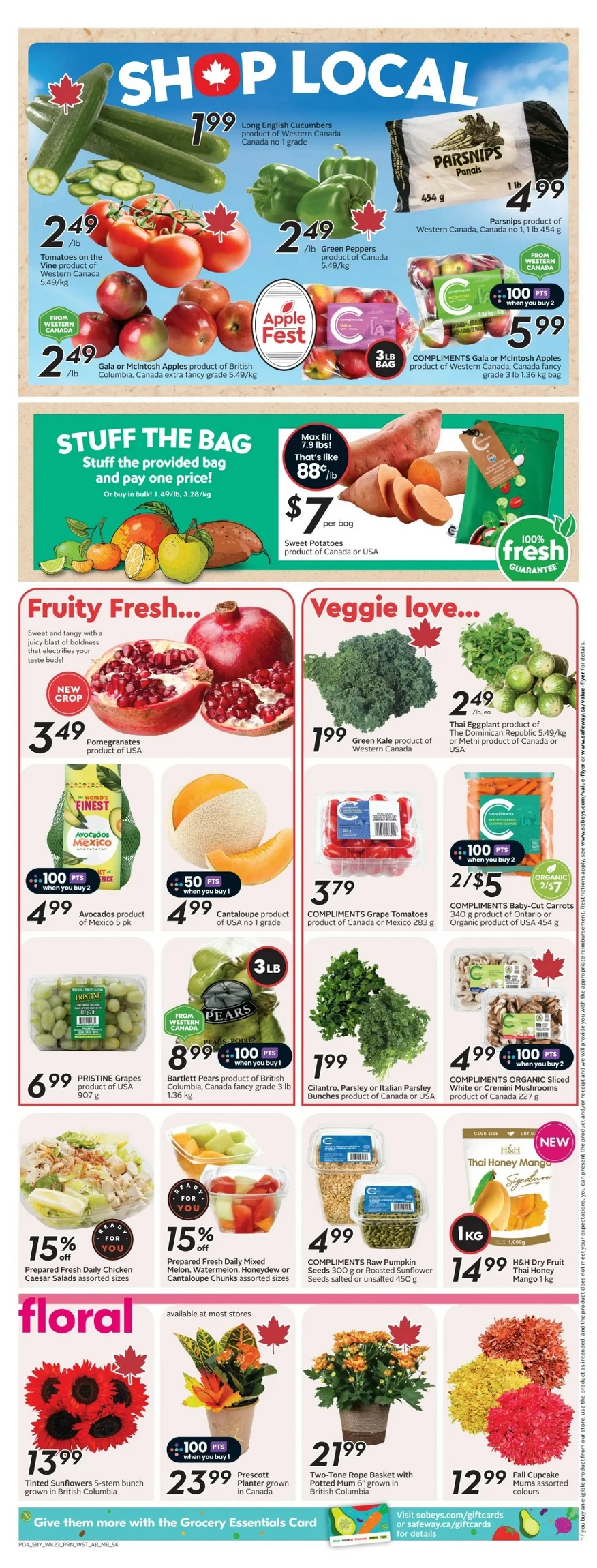safeway sobeys flyer west october 2 8 7 3280