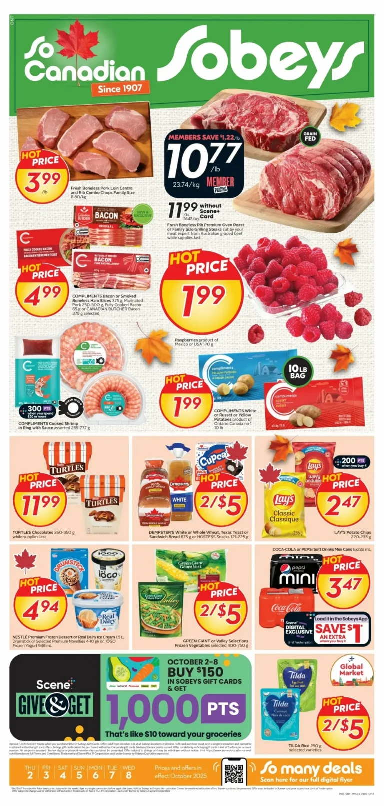 sobeys flyer ont.