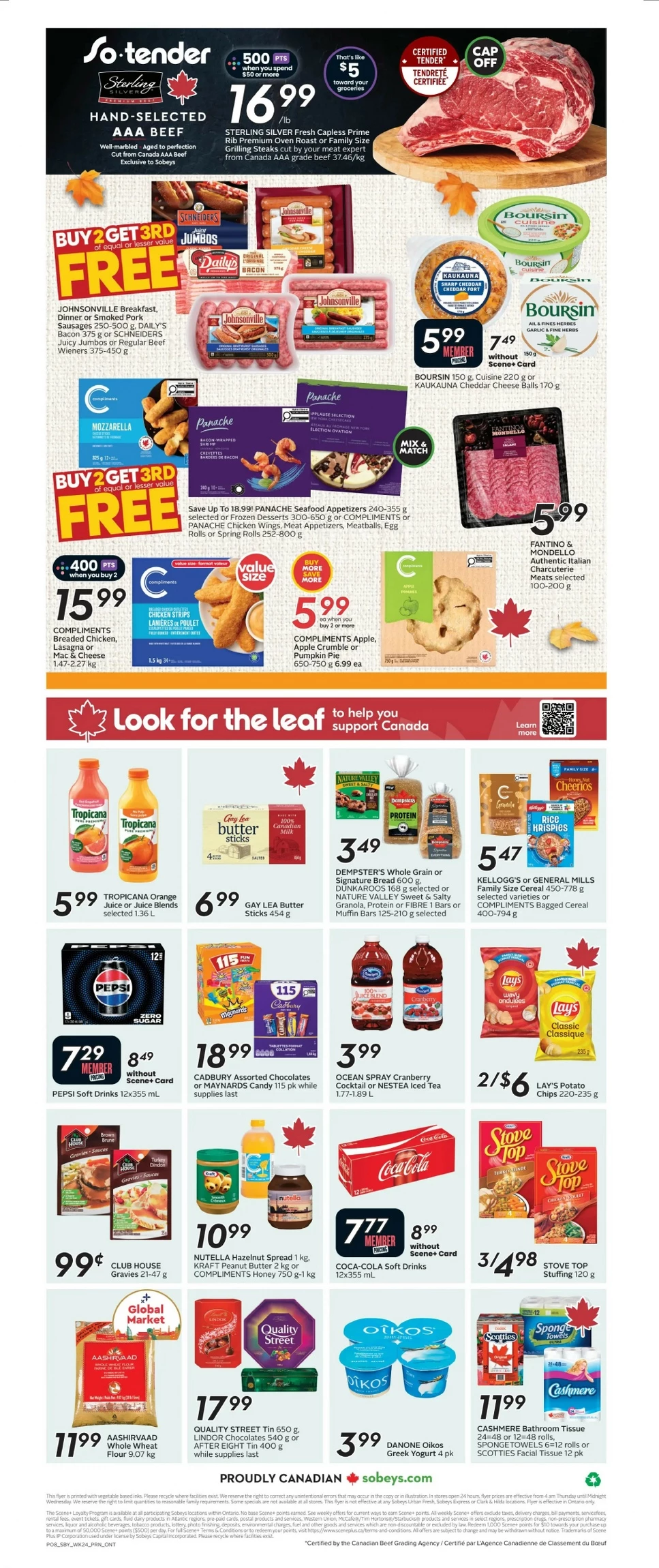sobeys flyer ont october 9 15 4 52150548