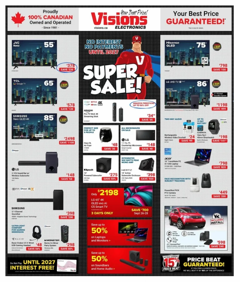 visions electronics flyer