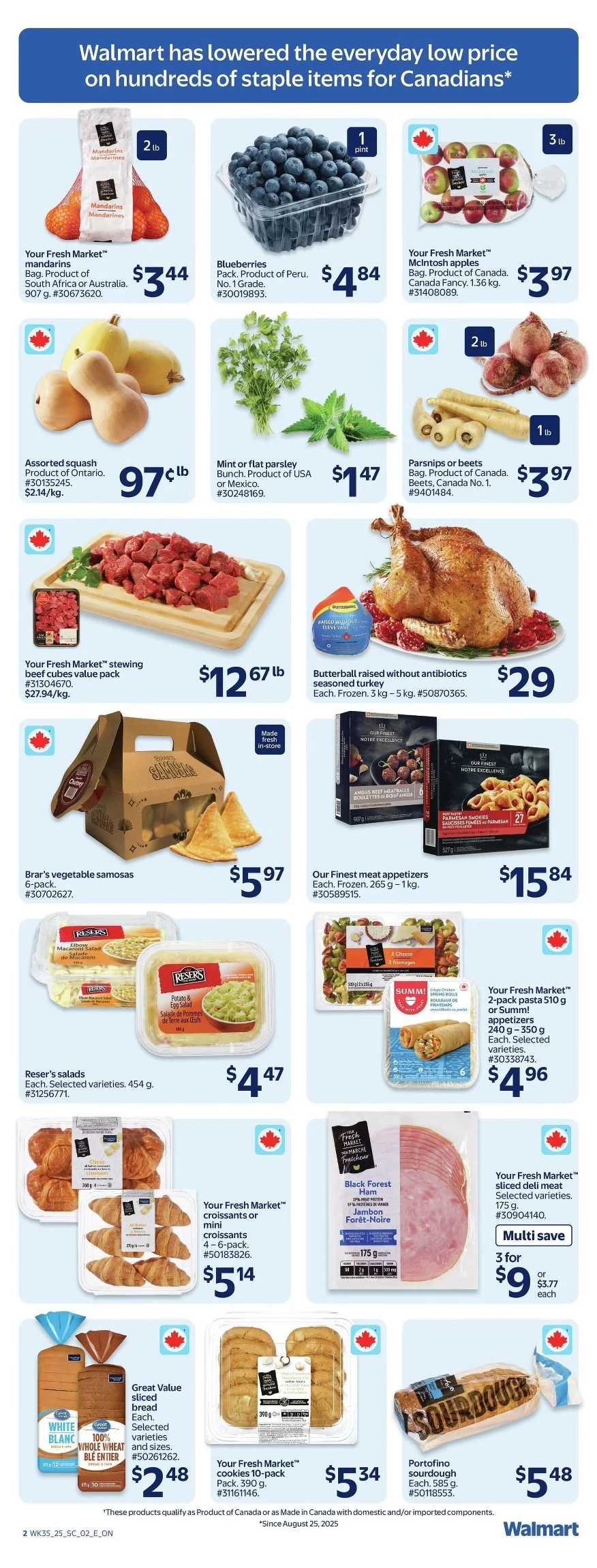 walmart flyer september 25 october 1 3