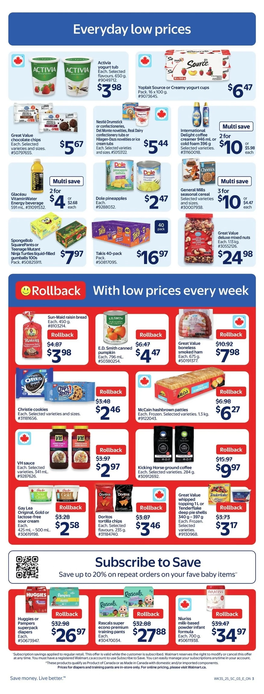 walmart flyer september 25 october 1 4