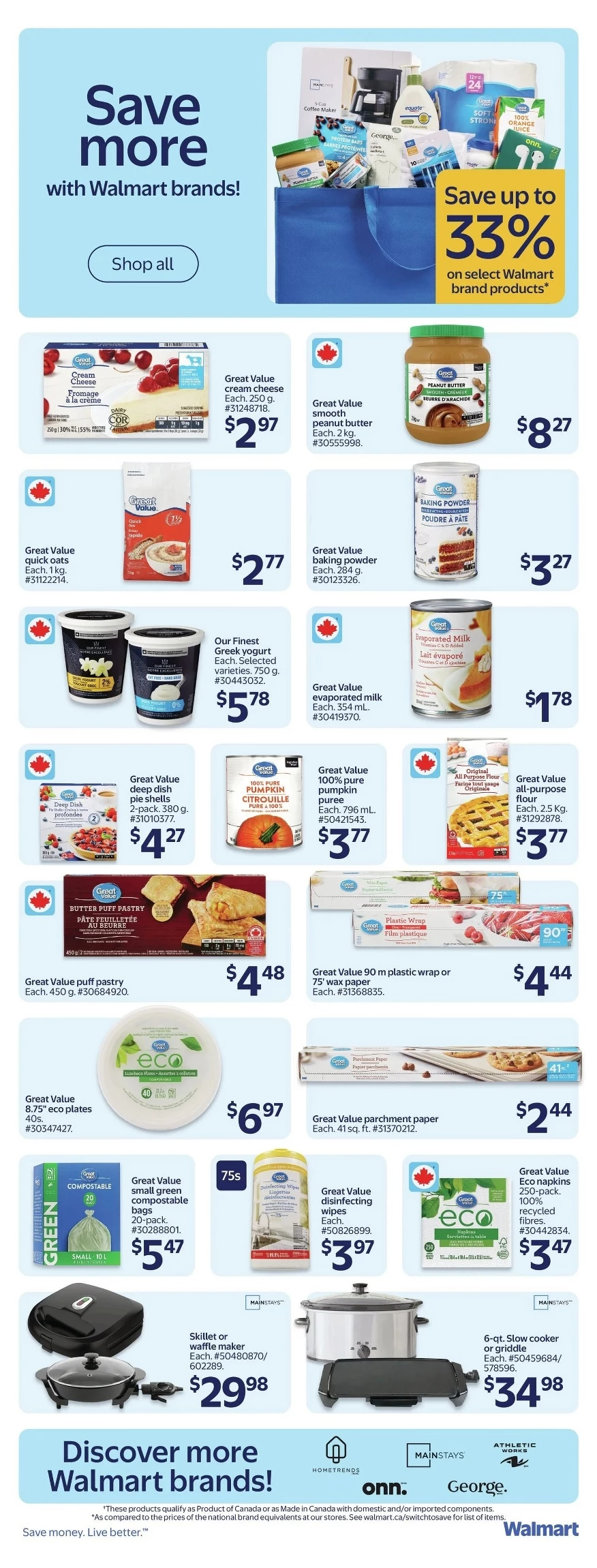 walmart flyer september 25 october 1 5