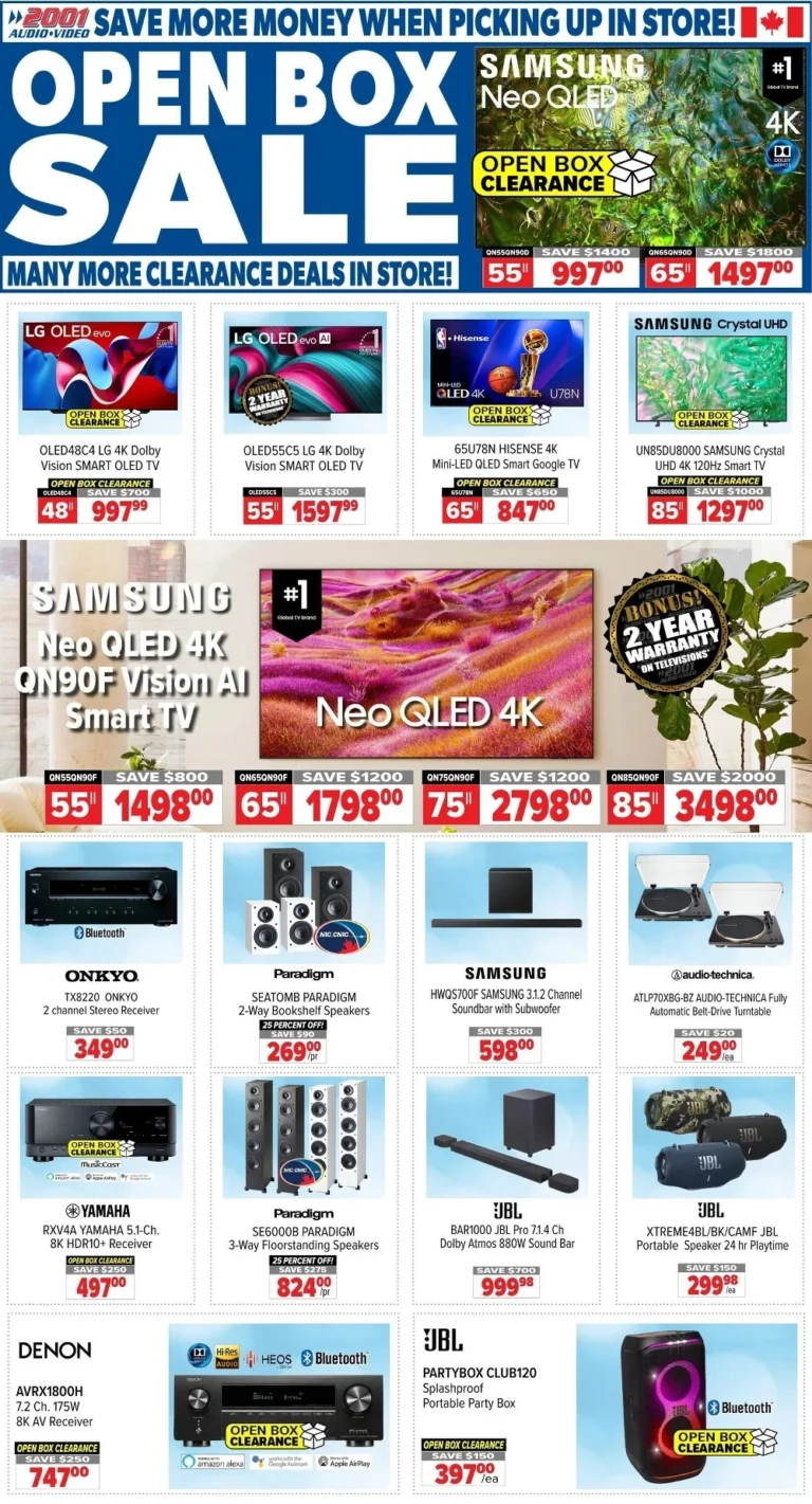 2001 audio video flyer