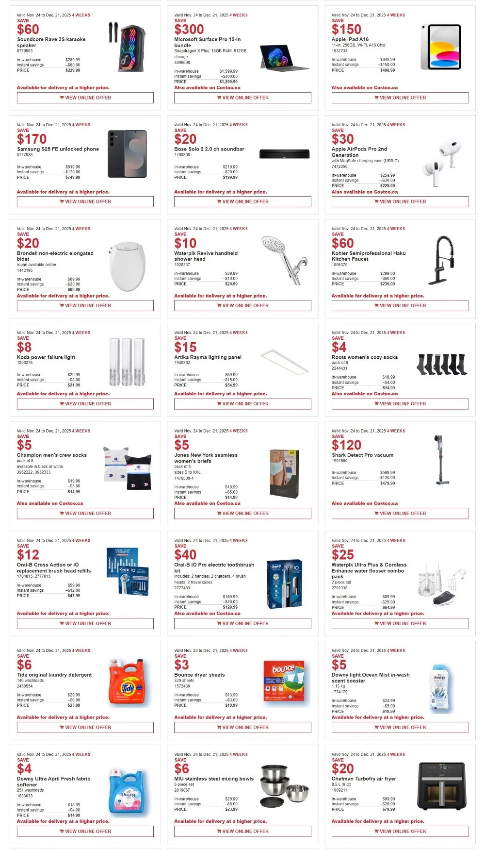 costco flyer november 27 december 21 2