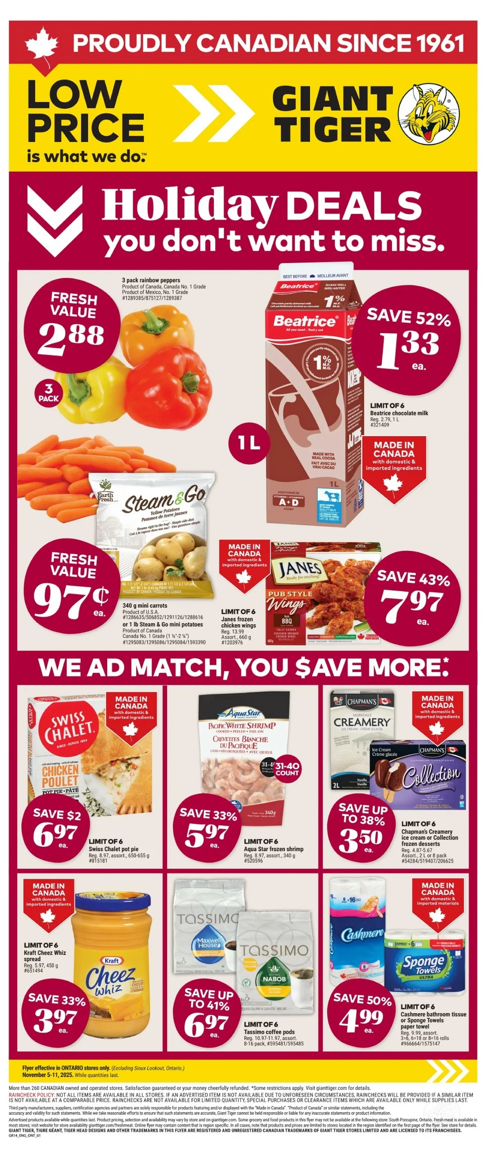 giant tiger flyer ont.