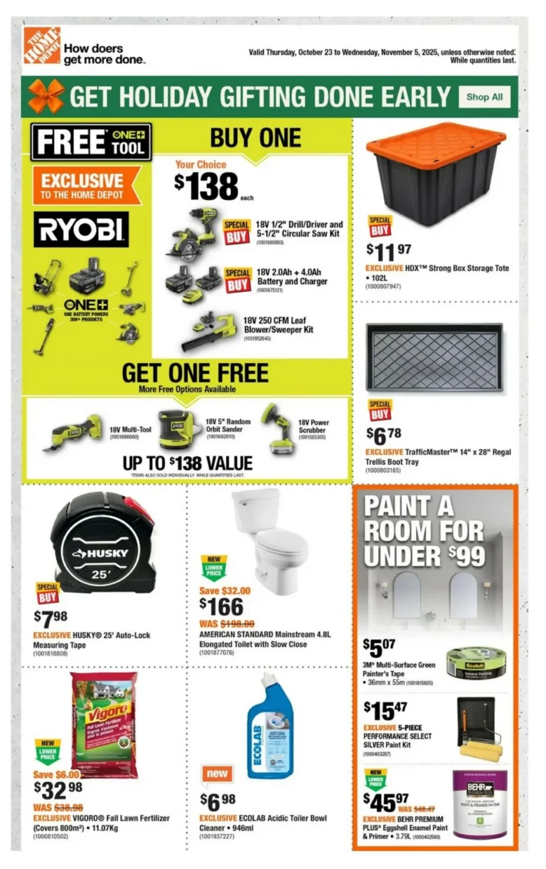 home depot flyer