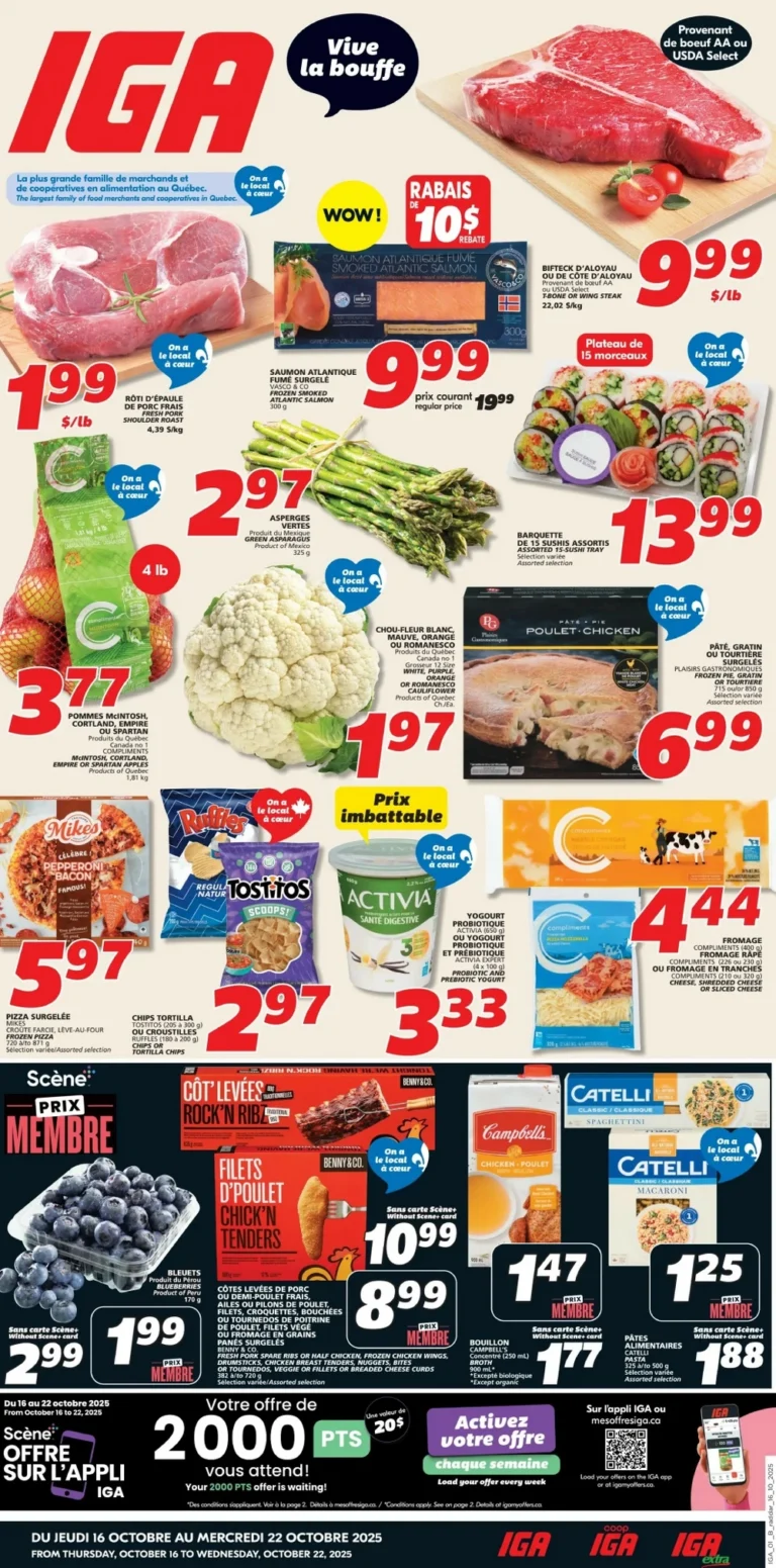 iga flyer, iga circulaire, iga upcoming flyer