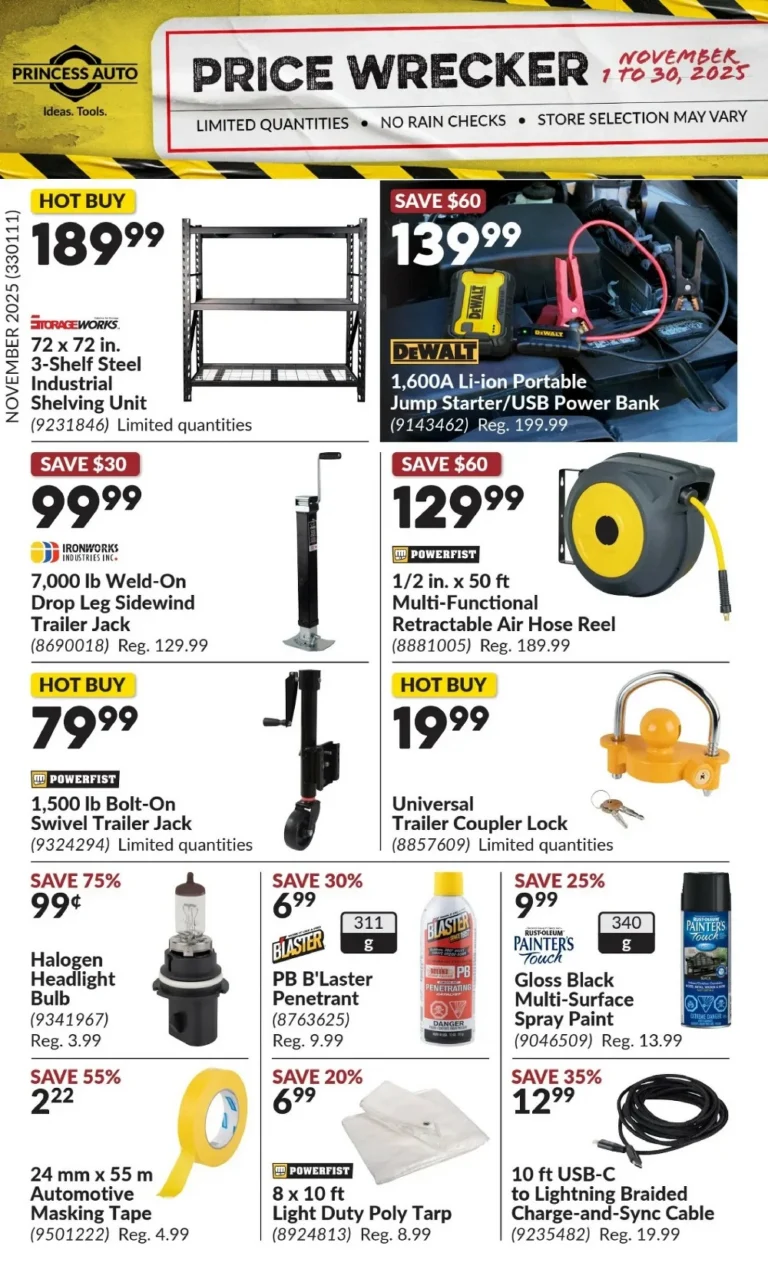 princess auto flyer november 2025