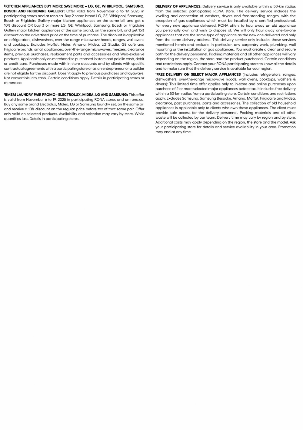 rona flyer november 13 19 24