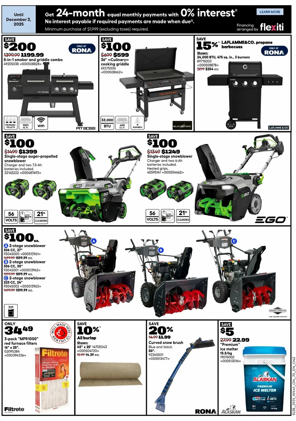 rona flyer november 13 19 9