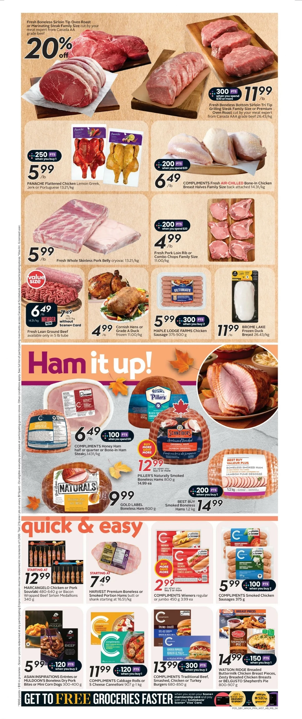 safeway sobeys flyer west october 9 15 8 07951182