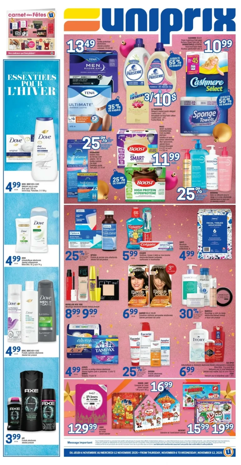 uniprix flyer, uniprix circulaire