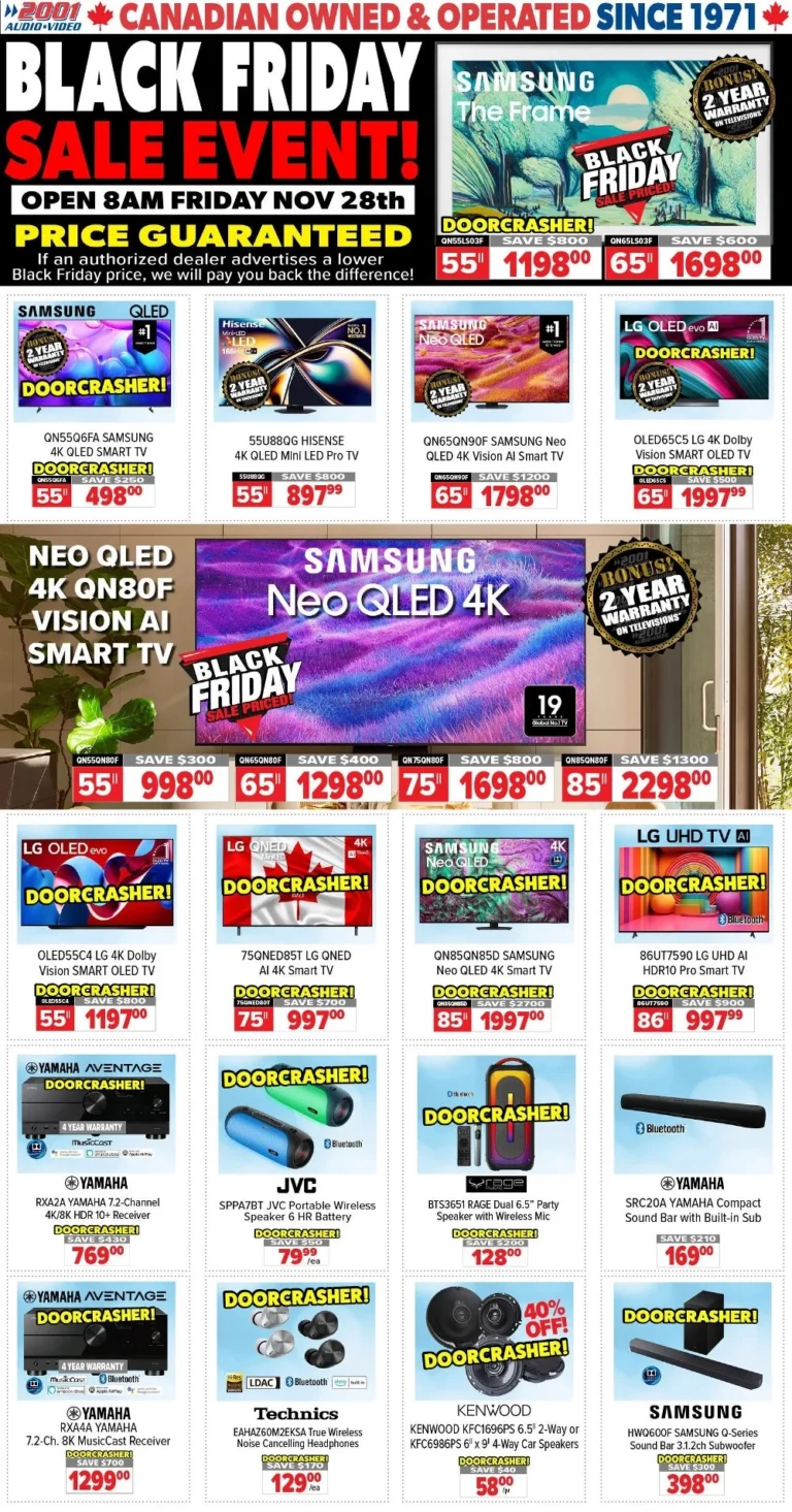 2001 audio video flyer