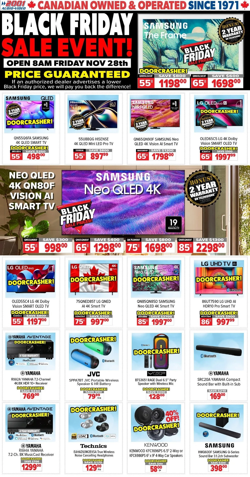 2001 audio video flyer 