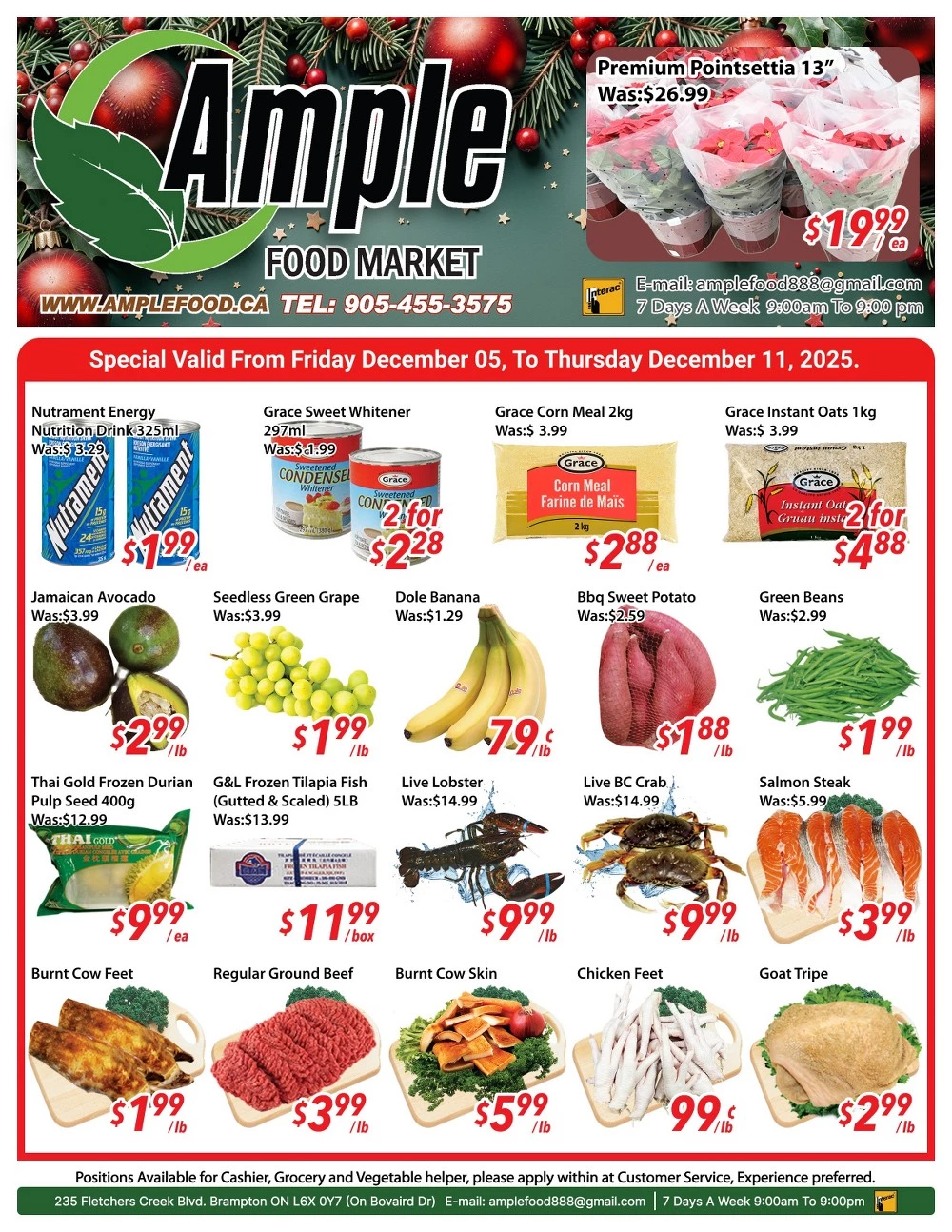 ample food market flyer december 5 11 5