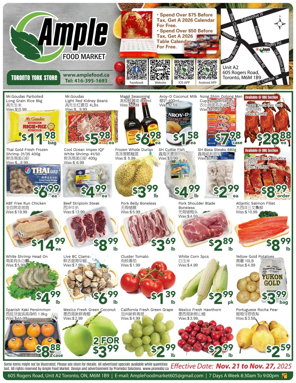 ample food market flyer 