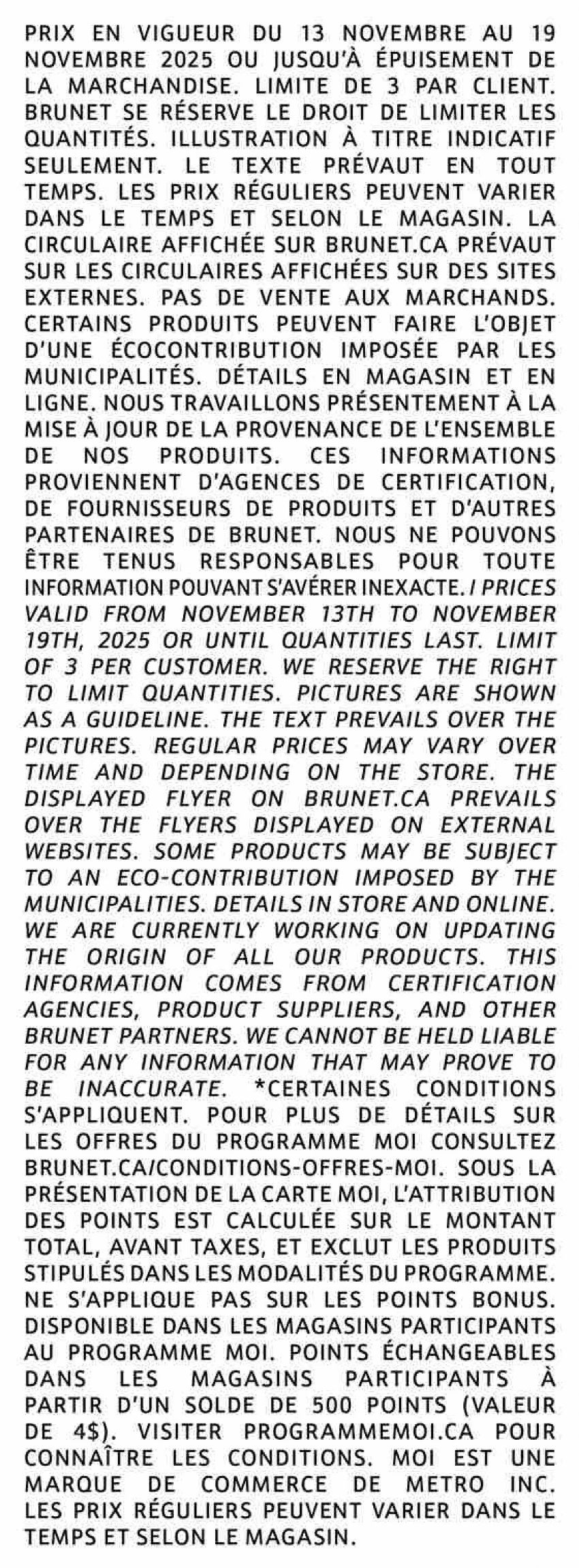 brunet flyer november 13 19 14