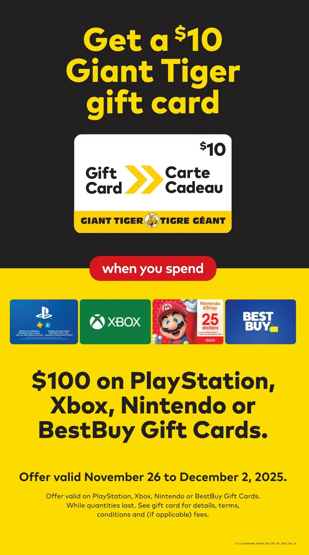 giant tiger flyer ont november 26 december 2 20