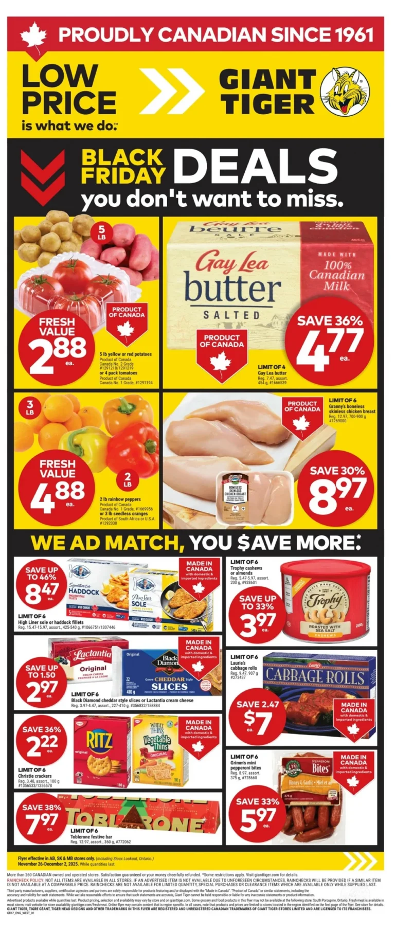 giant tiger flyer west, giant tiger flyer black friday