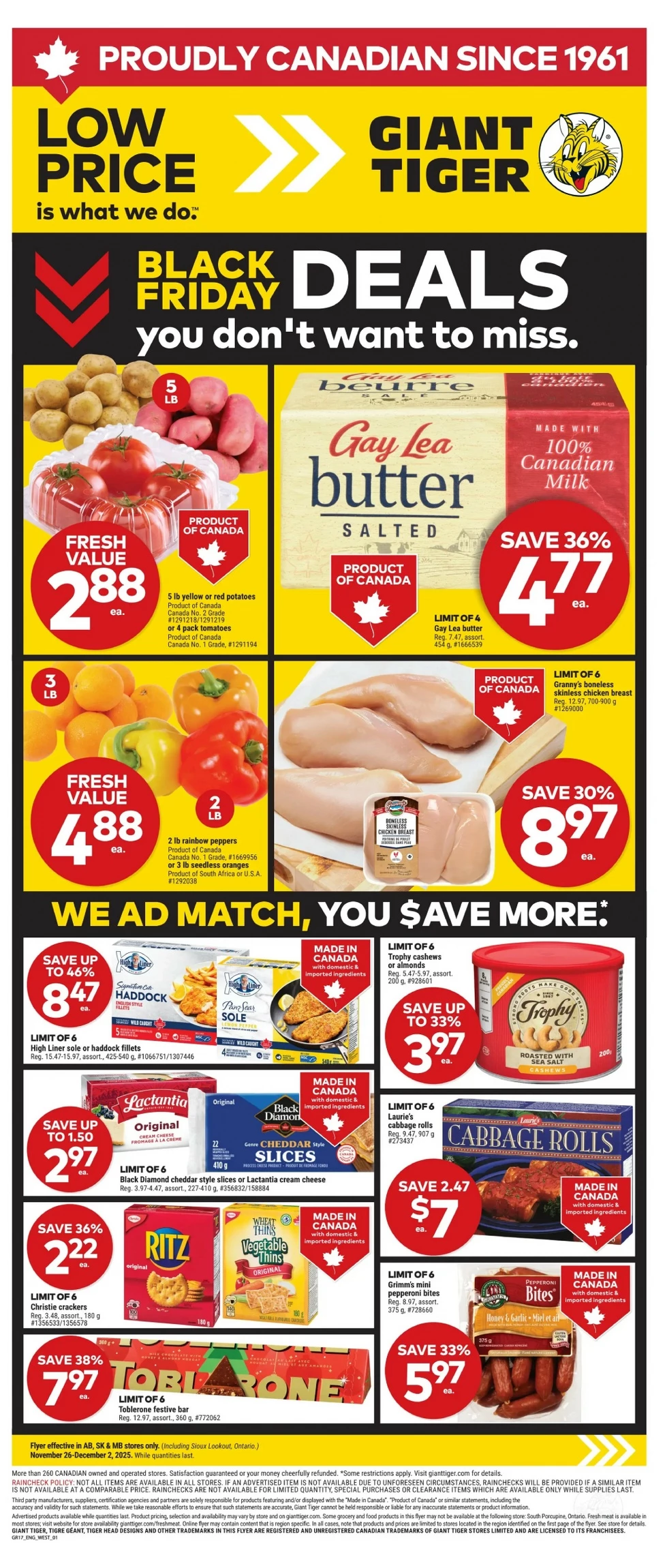 giant tiger flyer west, giant tiger flyer black friday