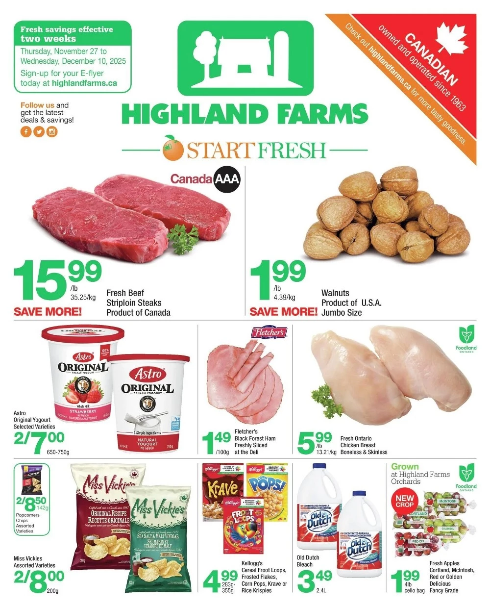 Highland Farms Flyer November 27 to December 3, 2025 1 highland farms flyer, black friday flyer