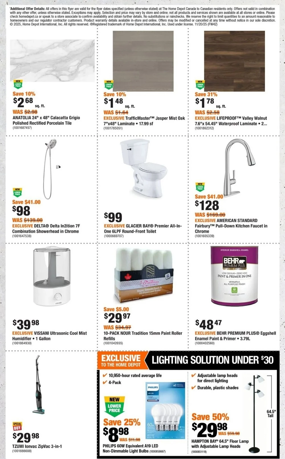 home depot flyer november 20 26 8