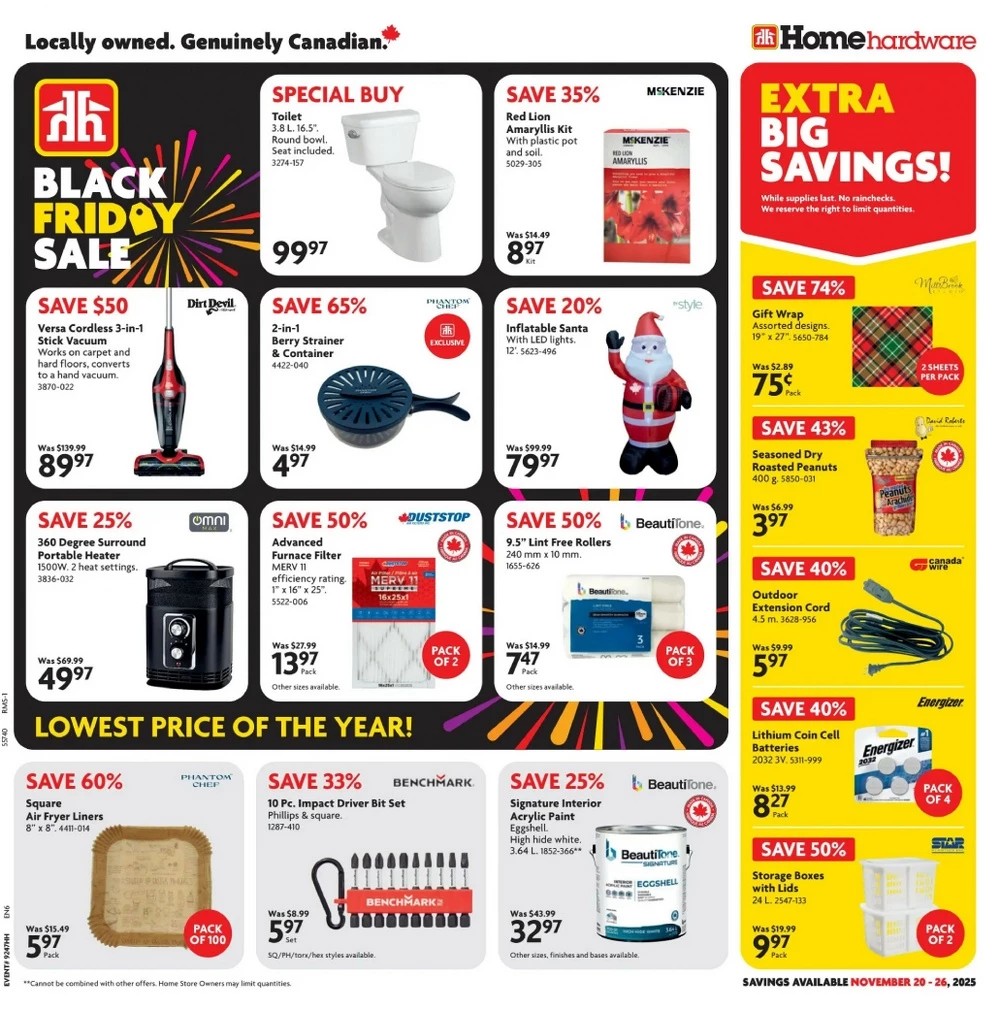 home hardware flyer, home hardware black friday