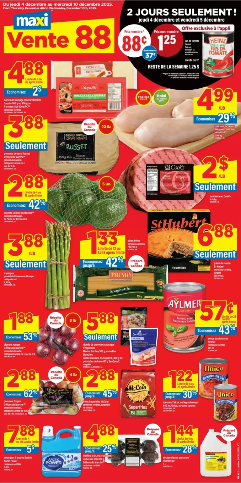 maxi flyer, maxi upcoming flyer