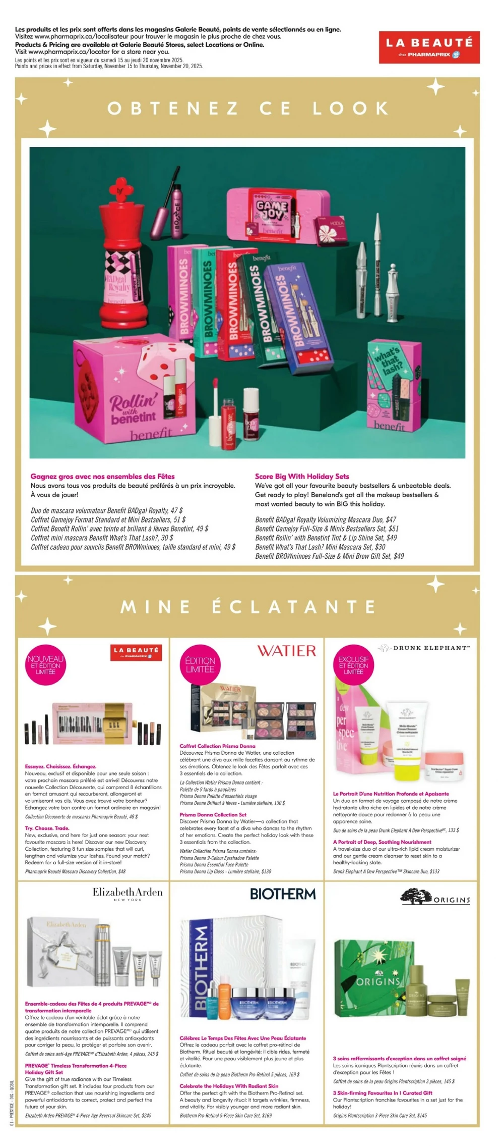 pharmaprix flyer november 15 20 15 68137339